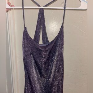 Sparkly purple dress